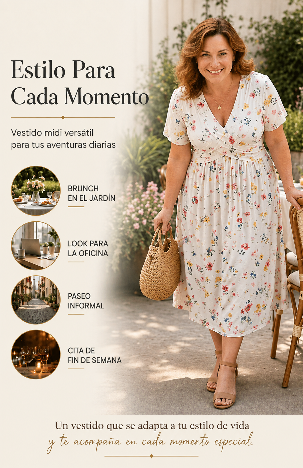 Vestido Lía – Floral con Escote V y Cintura Cruzada