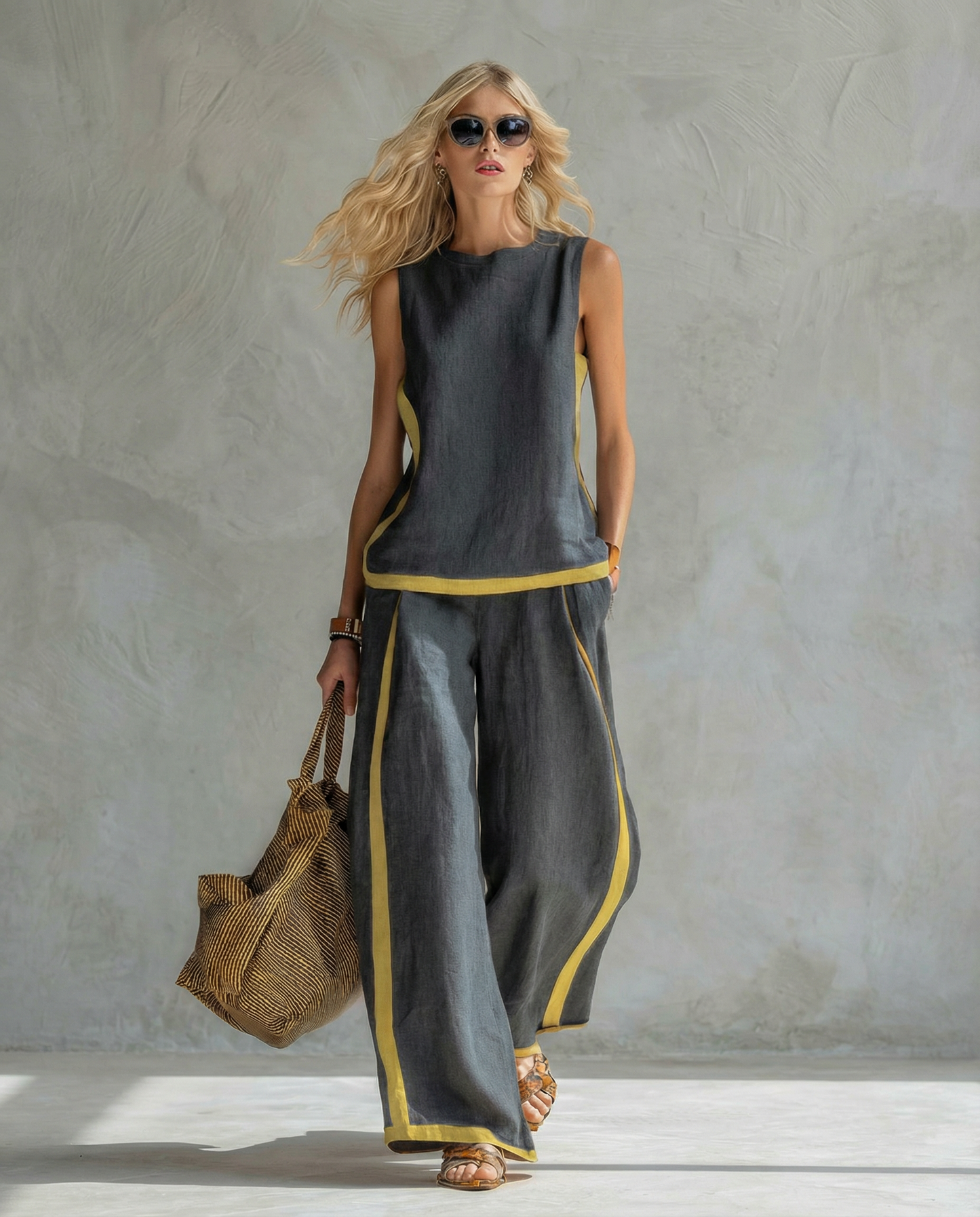 Laura - Elegante conjunto de chaleco y pantalones