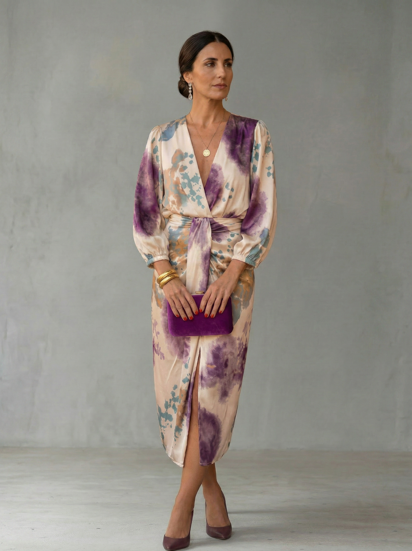 Valeria - Conjunto elegante con escote en V