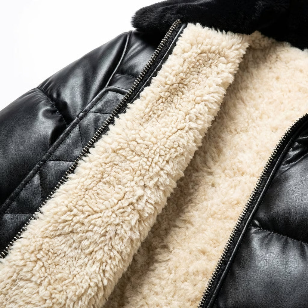 Chaqueta acolchada cálida de estilo vintage