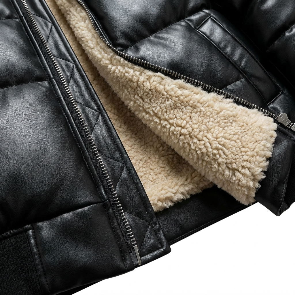 Chaqueta acolchada cálida de estilo vintage