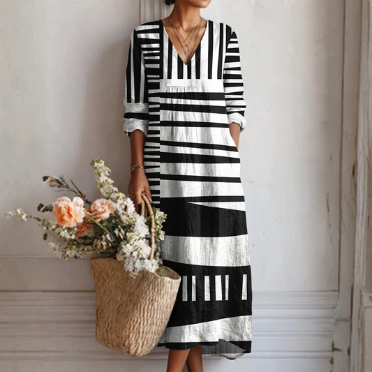 Vestido con estampado gráfico Lara