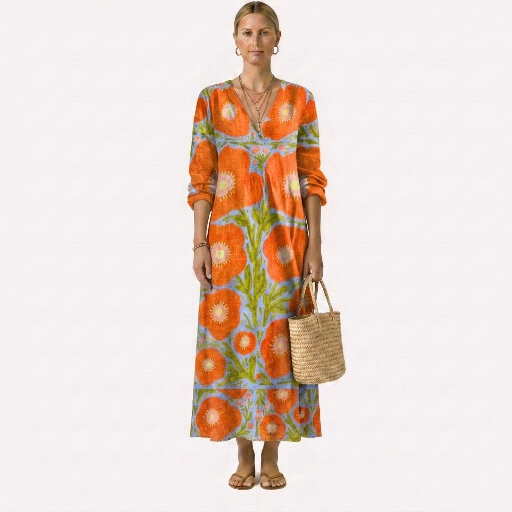 Vestido con encantador estampado floral Alba