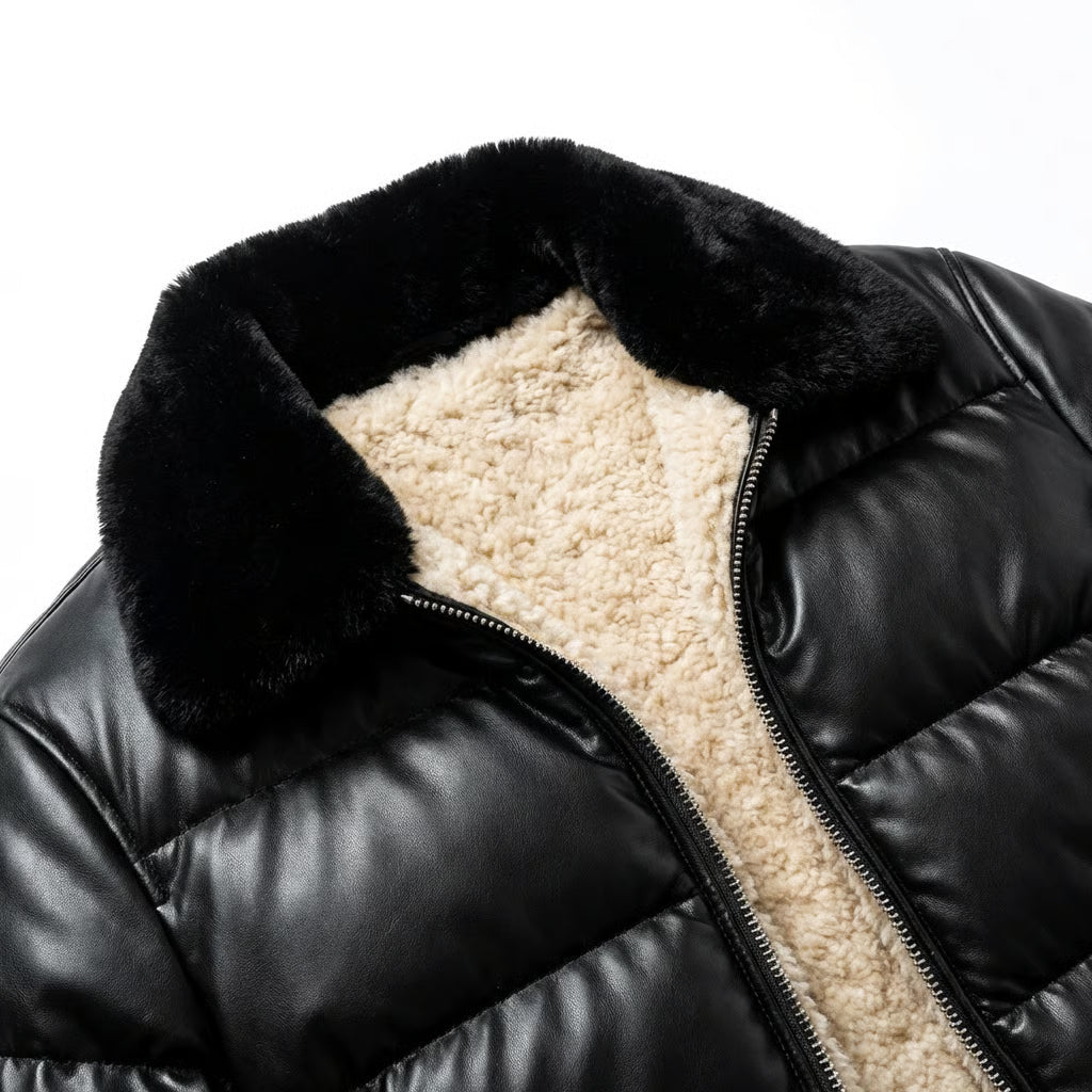 Chaqueta acolchada cálida de estilo vintage