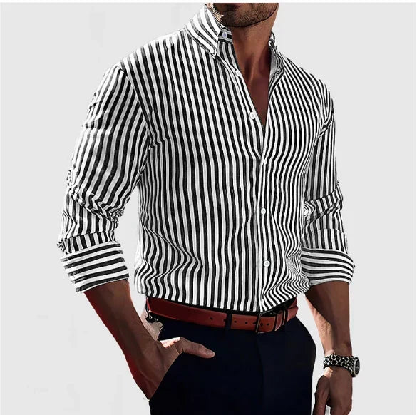 Cristiano | Camisa de Rayas Elegante