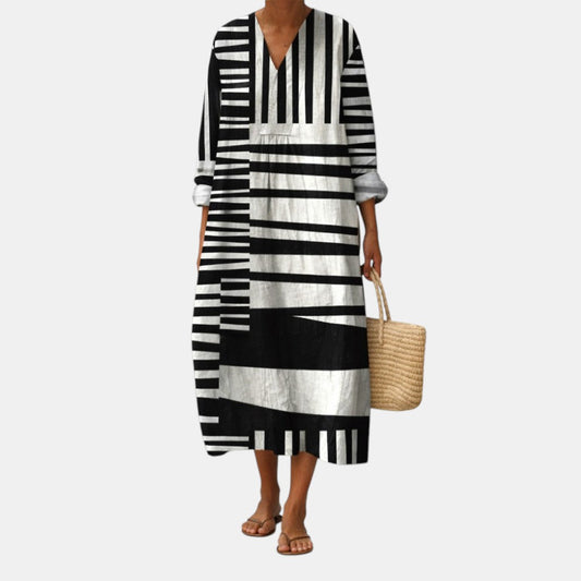 Vestido con estampado gráfico Lara