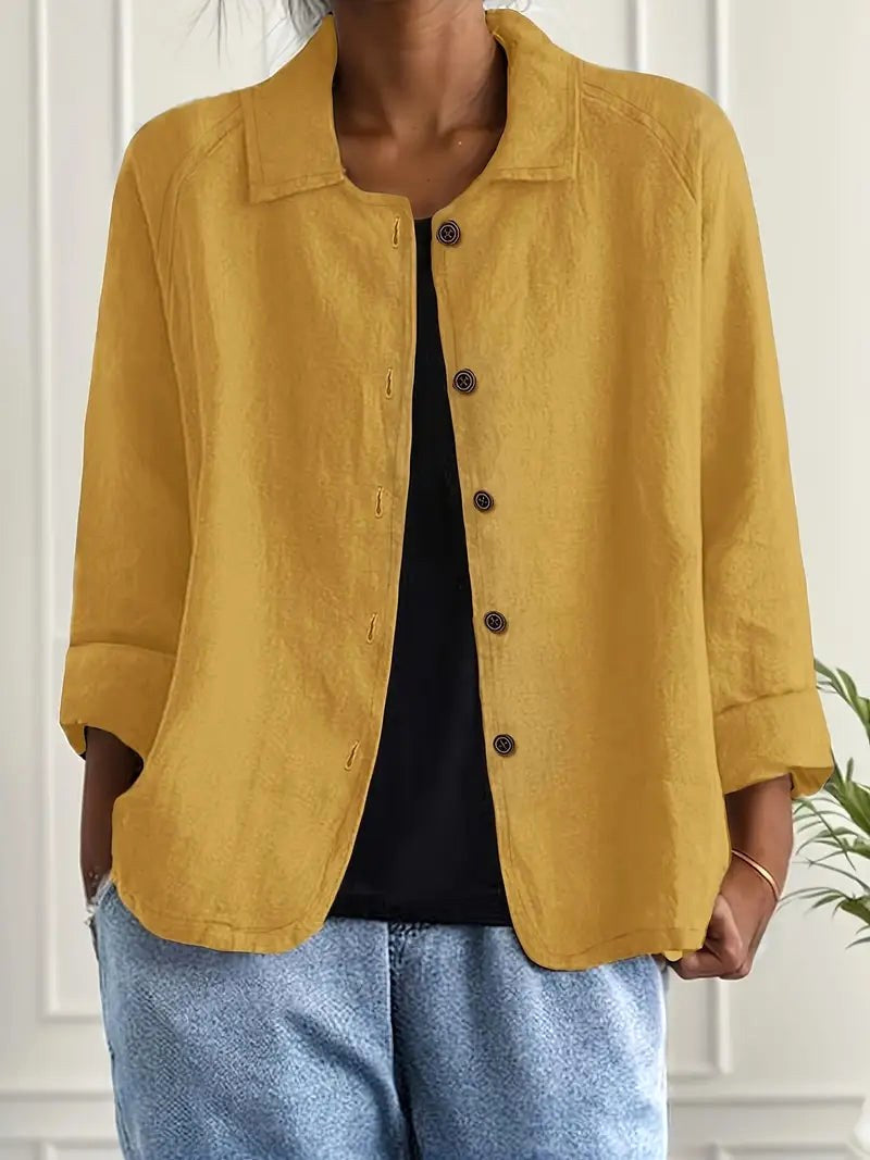 Harlow | Chaqueta camisera holgada con botones