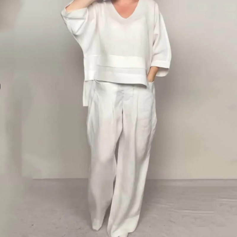 Clara | Conjunto Minimalista Amplio en Dos Piezas
