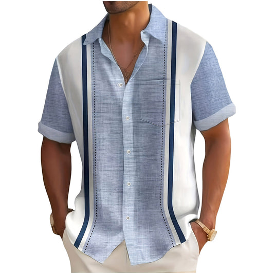 Matteo | Camisa Resort de Rayas Verticales