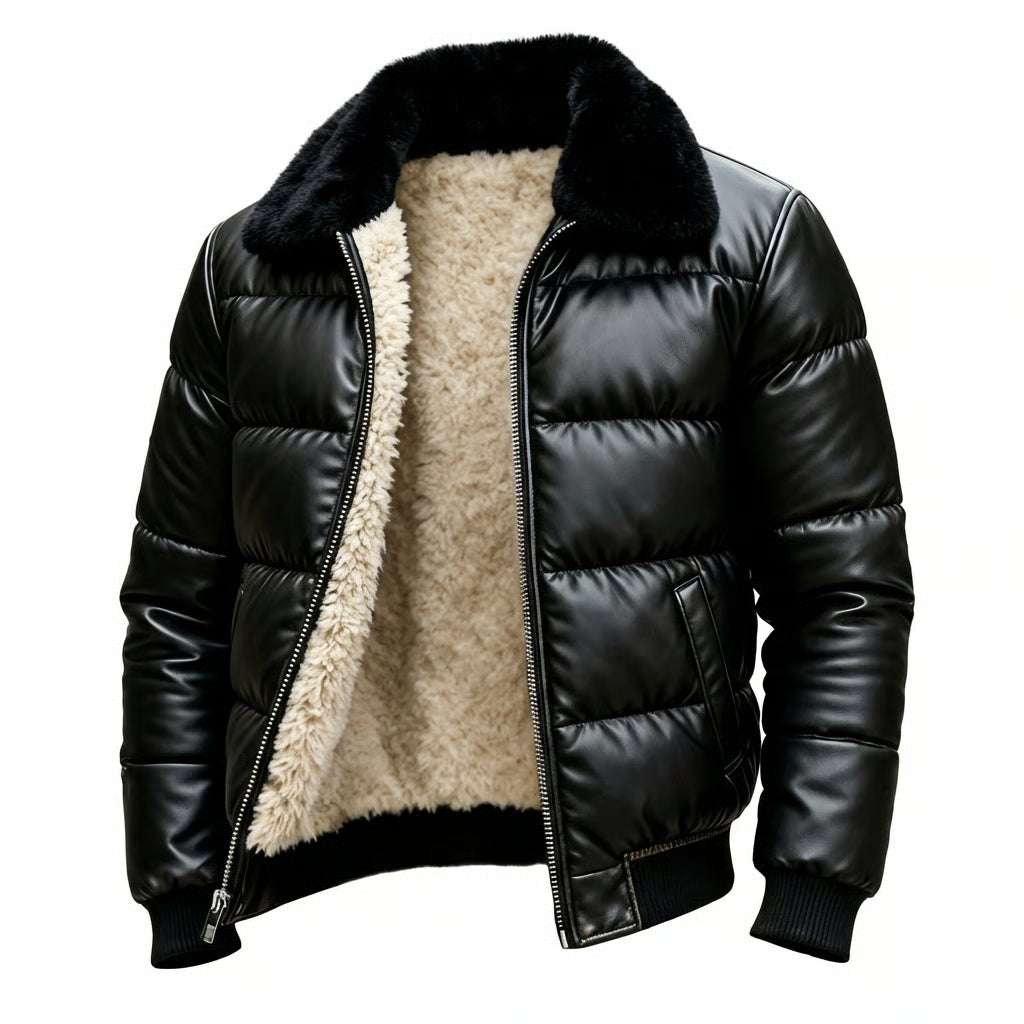 Chaqueta acolchada cálida de estilo vintage