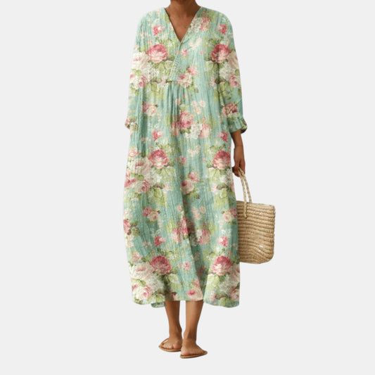Vestido con fino estampado floral Vilma